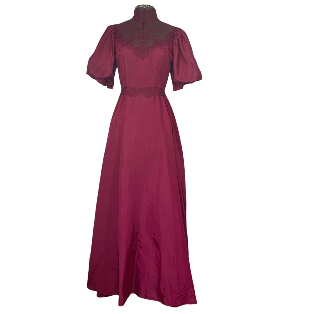 Vintage Satin & Lace Dress